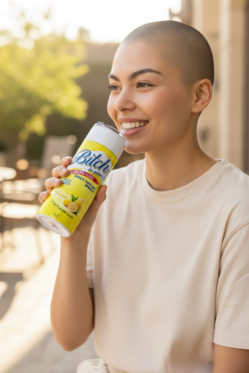 Bitch Be Gone Tumbler Yellow