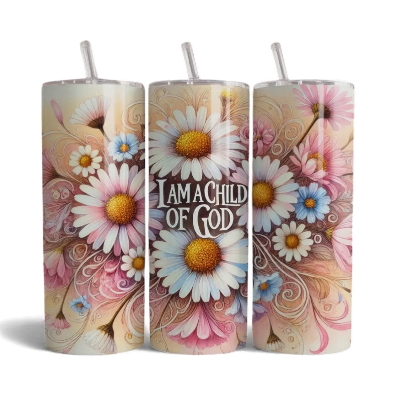 I Am a Child of God Daisy Floral